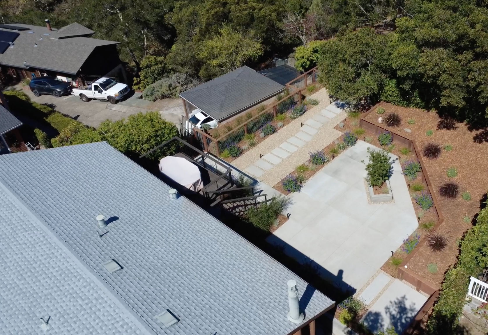 Project Larkspur aerial roof shot